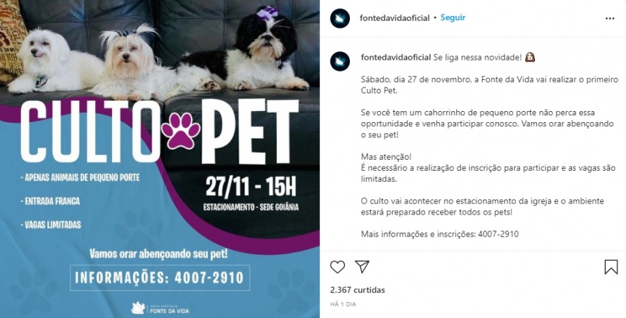 Culto para PET