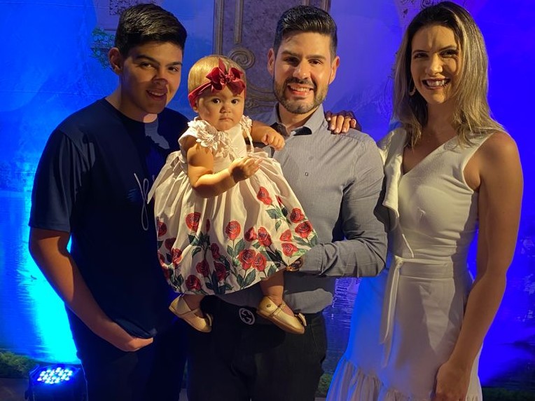 Alex Monteiro com sua família