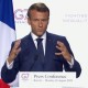 Emmanuel Macron em conferência de imprensa