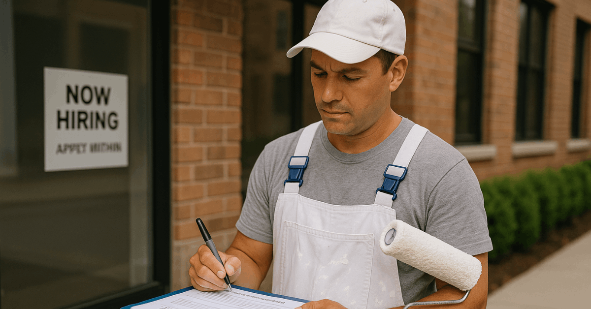 Procurando emprego como pintor? Descubra onde se candidatar e comece hoje mesmo