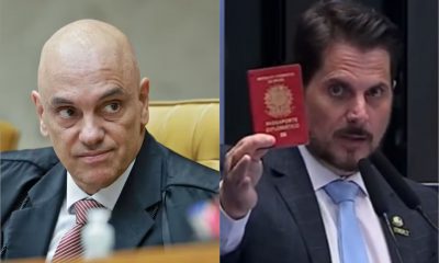 Após sanção, Moraes manda senador usar tornozeleira eletrônica