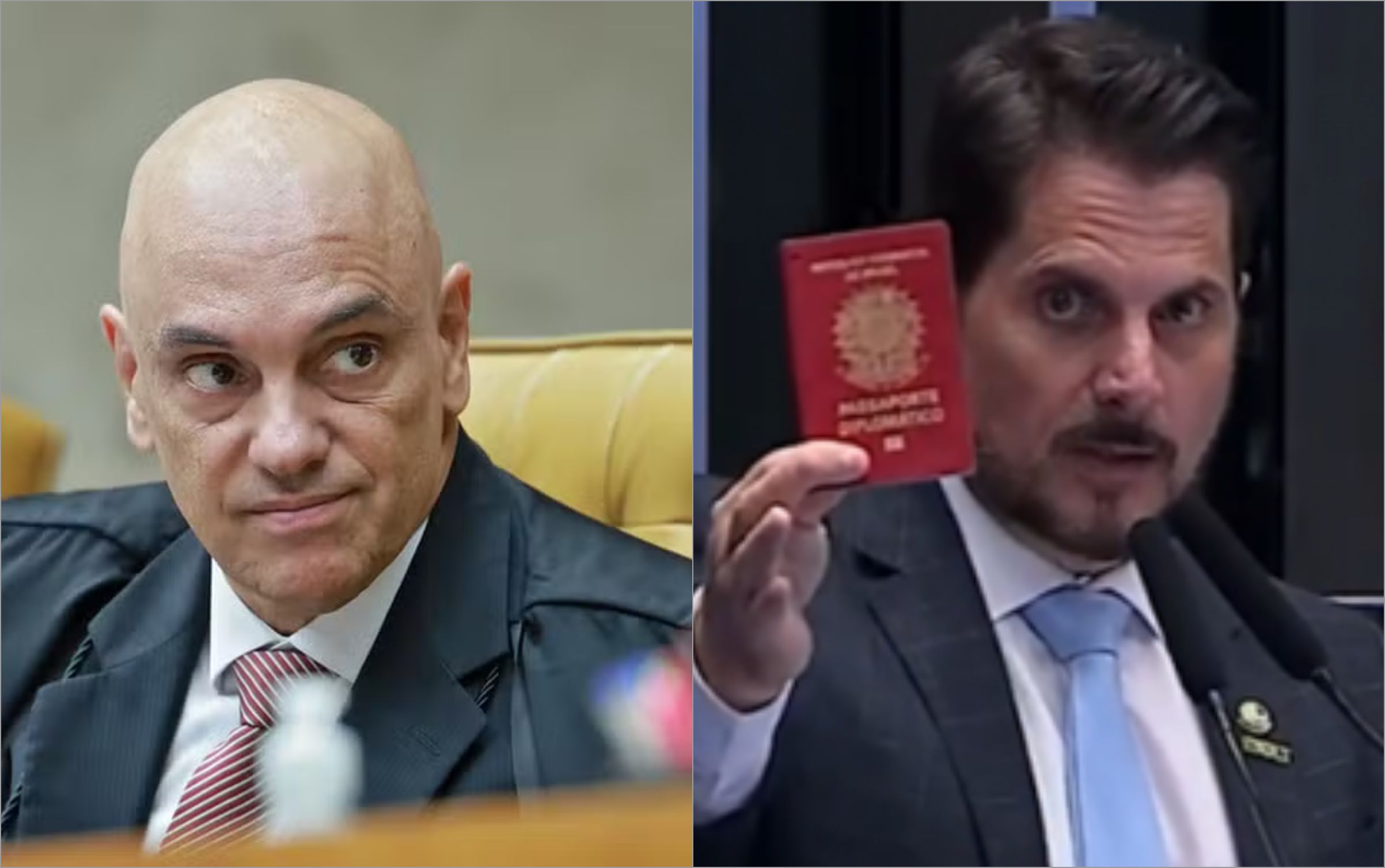Após sanção, Moraes manda senador usar tornozeleira eletrônica