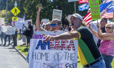 Americanos protestam na capital do país contra mandato de vacinas