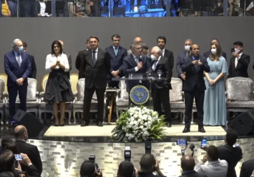 André Mendonça no culto de ação de graças