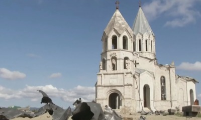 Igreja armênia bombardeada.