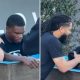Antes de jogo, estrela da NFL é batizado nas águas