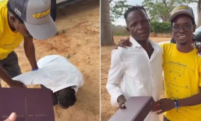 Obreiro se emociona ao ganhar Bíblia de Estudo em Angola