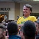 Bolsonaro no momento da facada