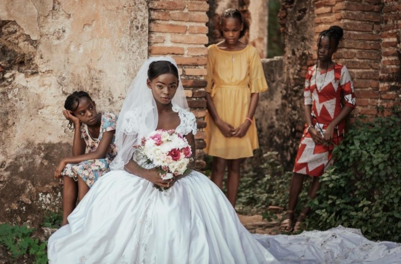 Adolescentes em campanha contra casamento infantil