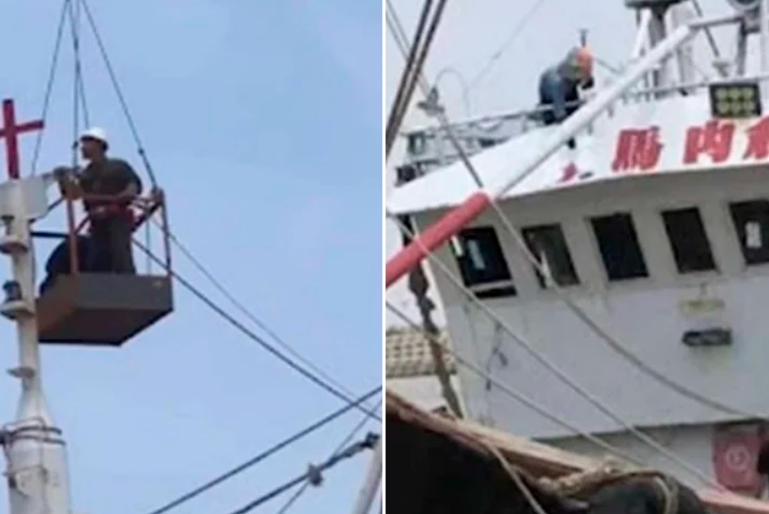 Comunistas em barcos cristãos na China