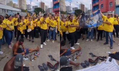 Vídeo mostra ato profético antes do esvaziamento da Cracolândia