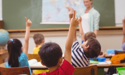 Crianças em sala de aula