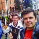 Cristãos durante manifestação na Bielorrusia