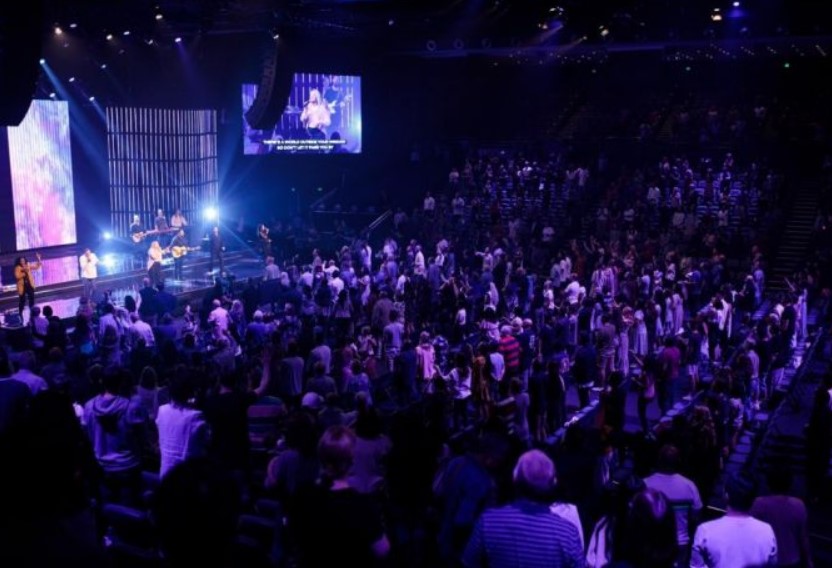 Culto jovem na Hillsong da Austrália