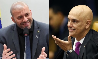 Daniel Silveira e Alexandre de Moraes