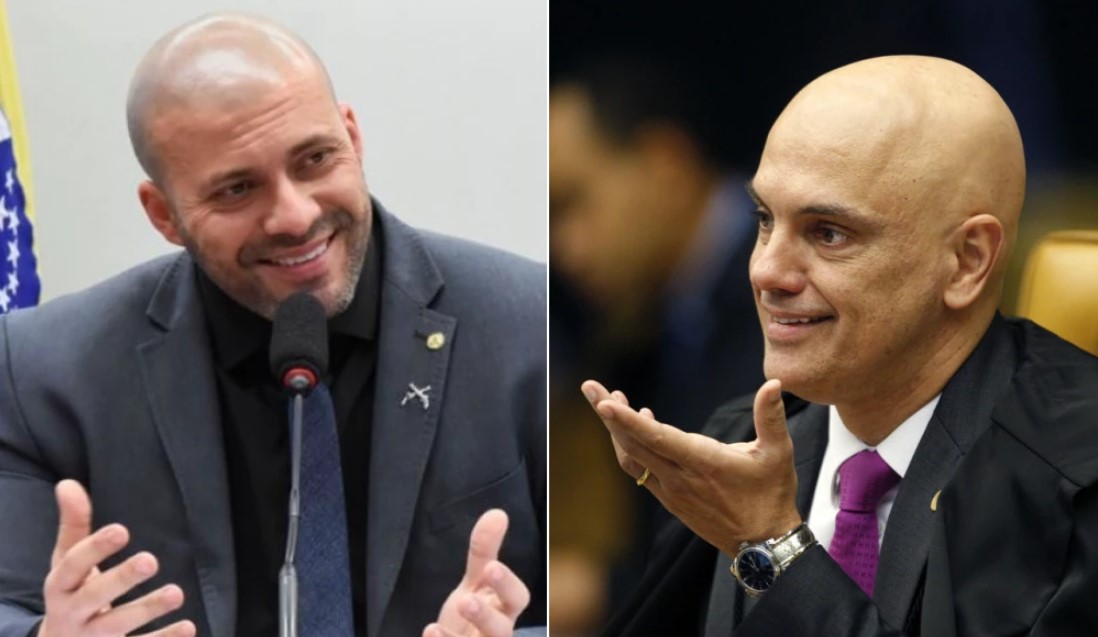 Daniel Silveira e Alexandre de Moraes