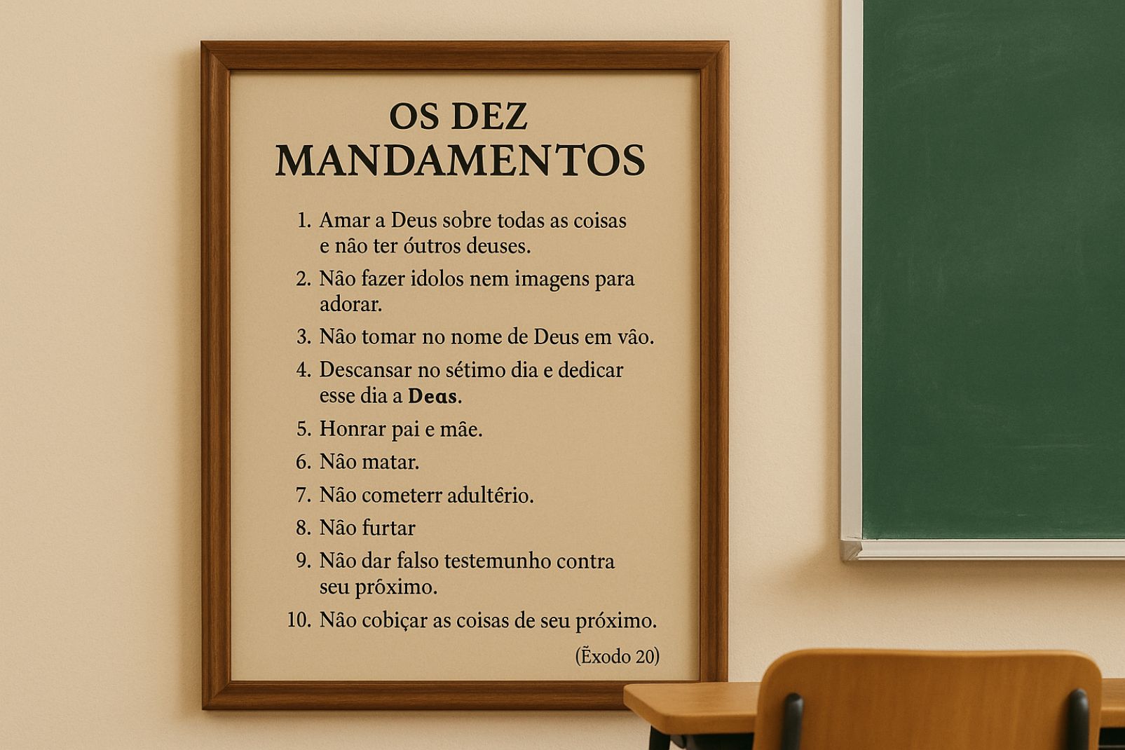 Lei que obriga exibição dos Dez Mandamentos em escolas é sancionada
