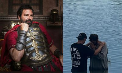 Ator convertido é batizado no set de filmagem de ‘The Chosen’