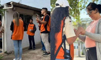 Jovens evangelizam em Blumenau e 50 pessoas aceitam Jesus
