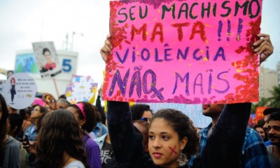 Feminista em protesto