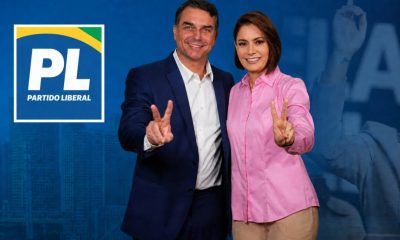 Flávio e Michelle Bolsonaro retomam aliança em gravação conjunta; Veja