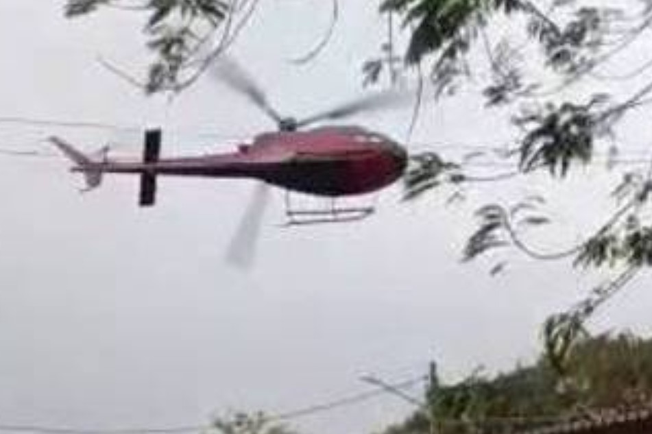 Helicóptero sequestrado