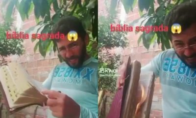 Homem grava vídeo queimando Bíblia e dias depois é achado morto