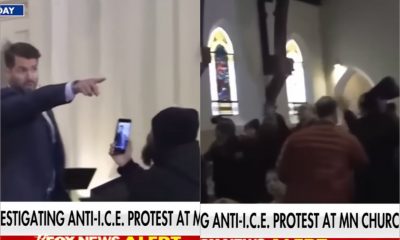 Ativistas interrompem culto em protesto contra ICE