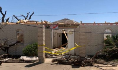 Igreja destruída por tornado