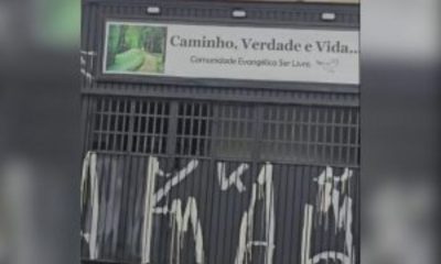 Igreja é vandalizada em Santo André; fiéis demonstram receio