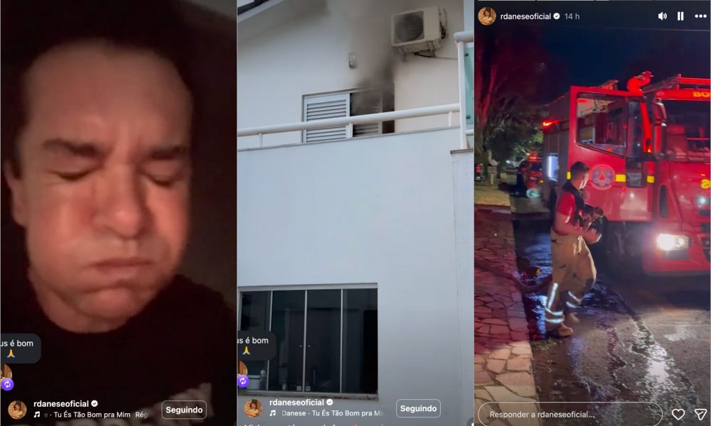 Incêndio na casa de Régis Danese: veja o relato do cantor