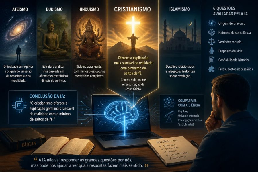 IA analisa temas e chega a conclusão sobre o cristianismo