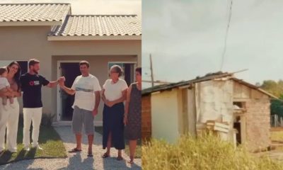 Igreja faz casa para família que vivia em barraco