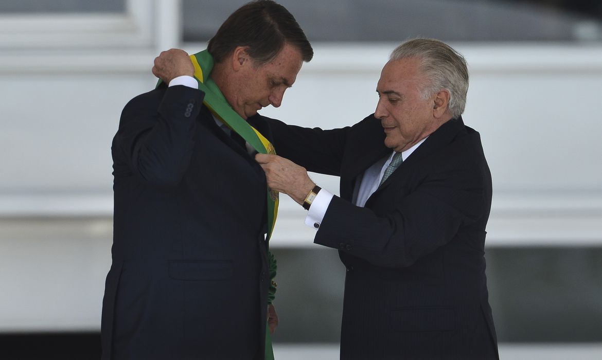 Jair Bolsonaro e Michel Temer