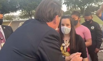 Jair Bolsonaro e Vitória Fernandes