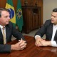 Jair Bolsonaro e Davi Alcolumbre