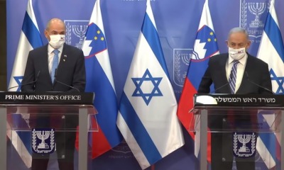 Janez Jansa e Benjamin Netanyahu