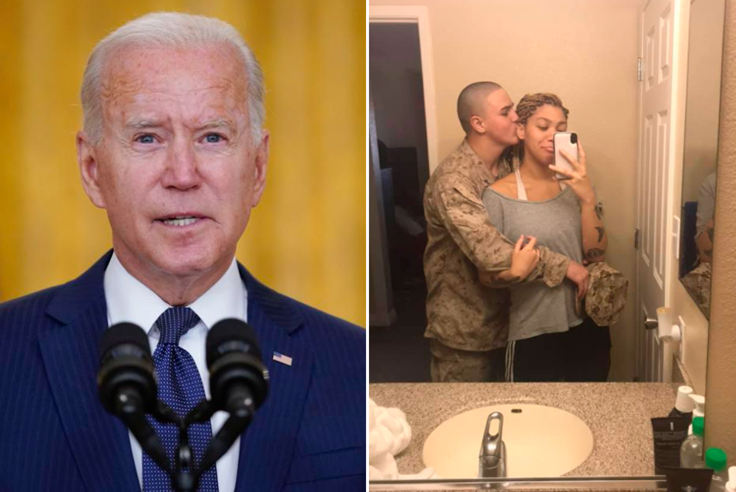 Joe Biden e Kathy McCollun com o filho