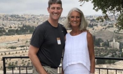 Jonathan Lotz com a mãe Anne Graham Lotz