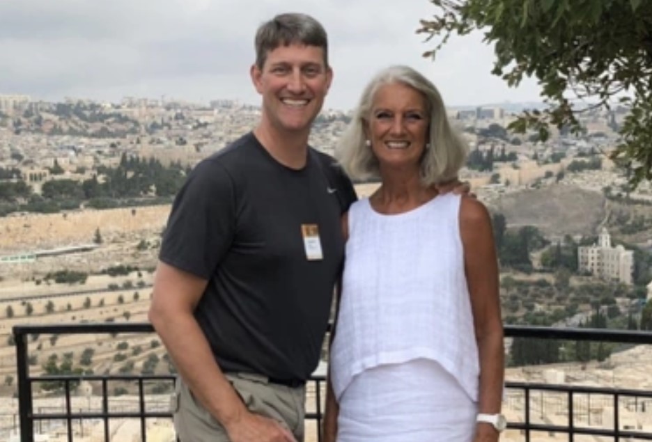 Jonathan Lotz com a mãe Anne Graham Lotz