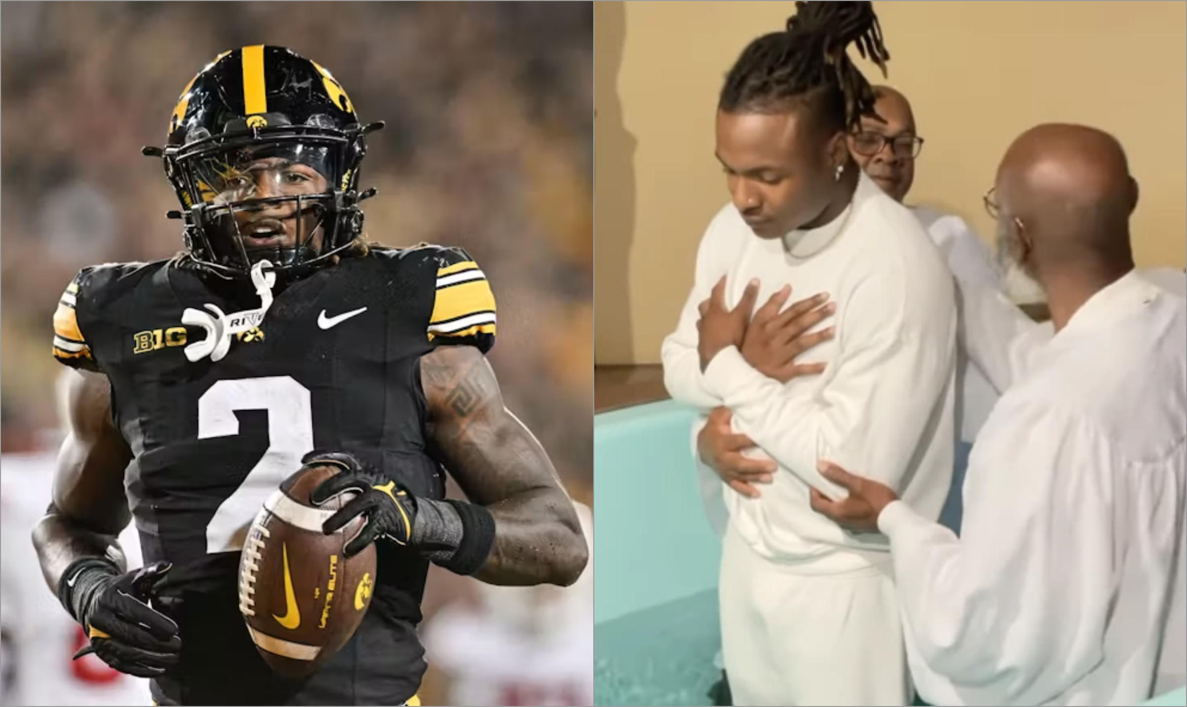 Novato da NFL testemunha conversão e batismo: ‘Encontrei minha identidade’