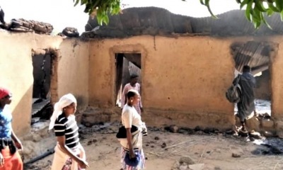 Local destruido em ataque Fulani