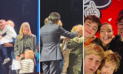 Luiza Possi e Cris Gomes consagram filhos a Deus em culto