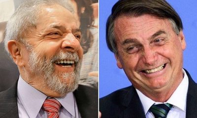 Lula e Jair Bolsonaro