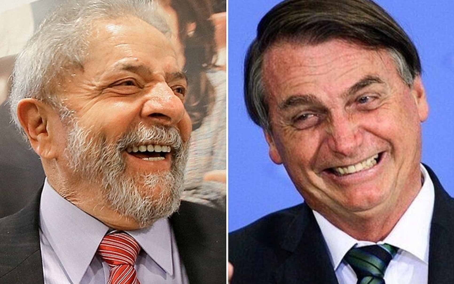 Lula e Jair Bolsonaro