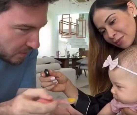 Maíra Cardi pede oração pela filha de seis meses