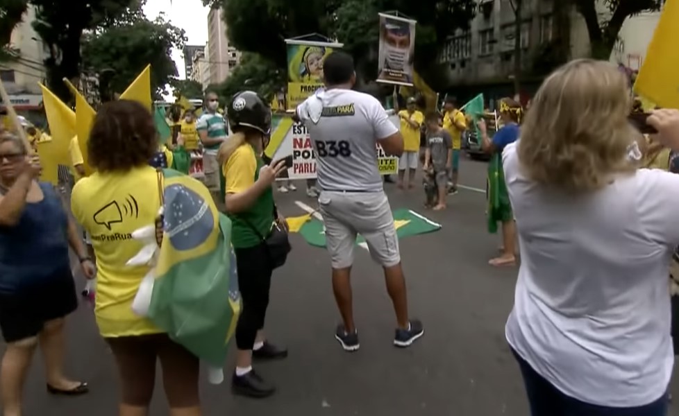 Manifestação conservadora antes da pandemia