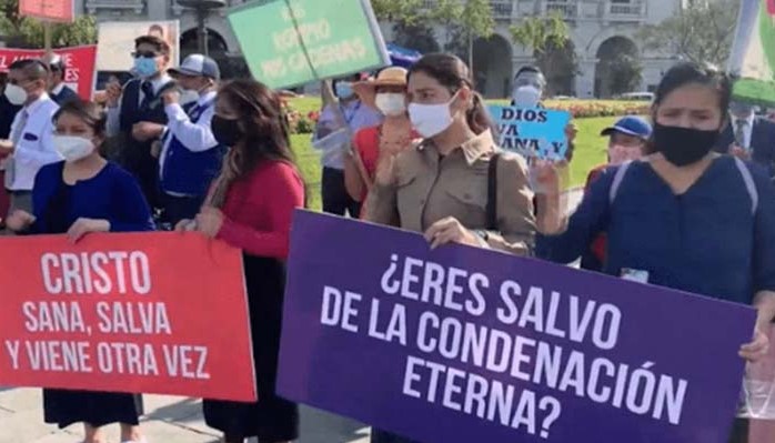 Manifestação em Lima, Peru