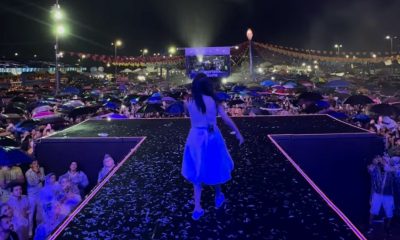 Maria Marçal se apresenta em festa de São João e sofre críticas