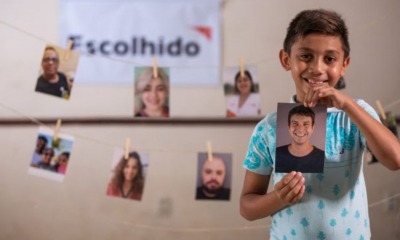 Menino da Visão Mundial escolhe padrinho